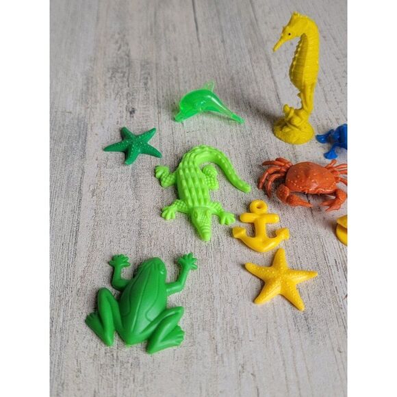 Aquatic animal sea variety toy set sea horse star fish anchor - Picture 3 of 6